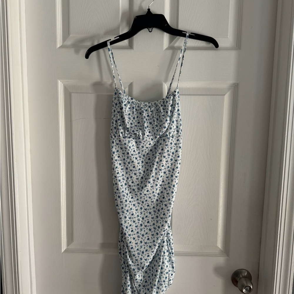 Forever 21 Blue Floral Slip Dress